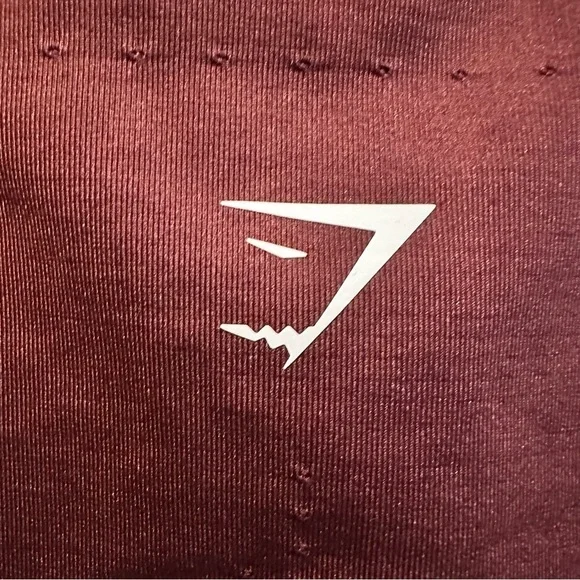 GYMSHARK Sweat Seamless Midi Tank Baked Maroon Women’s Size XS - Picture 6 of 7